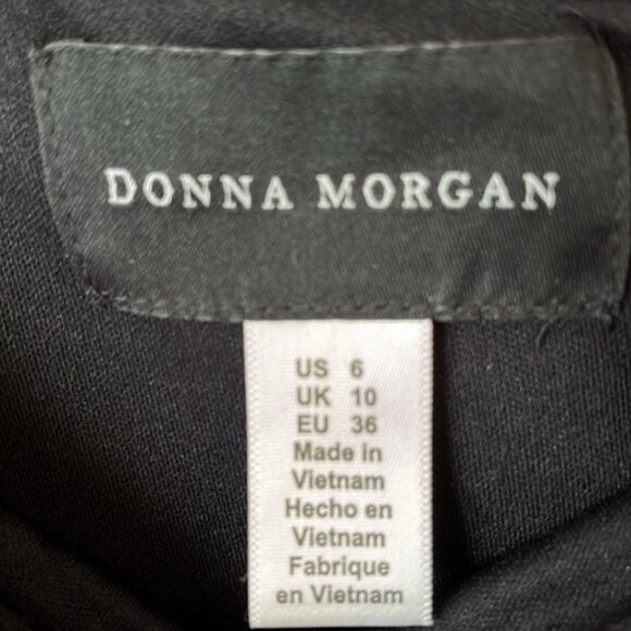 LIKE NEW Donna Morgan black velvet formal dress - Picture 5 of 9